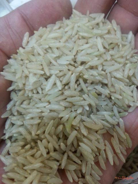 برنج قهوه ای درجه یک 5 کیلویی - نوع برنجش صدری است.