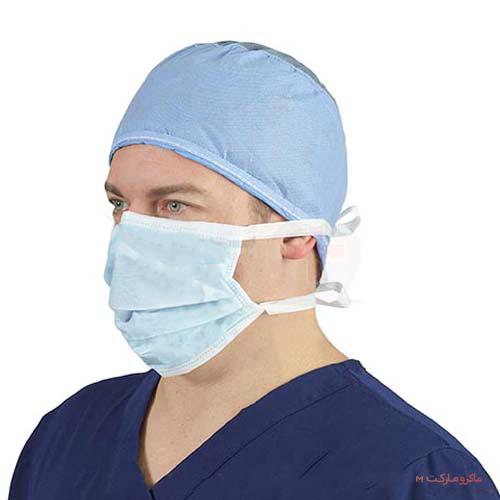 ماسک پزشکی بند دار 3 لایه جراحی و اتاق عمل - سه لایه بسیار مقاوم
