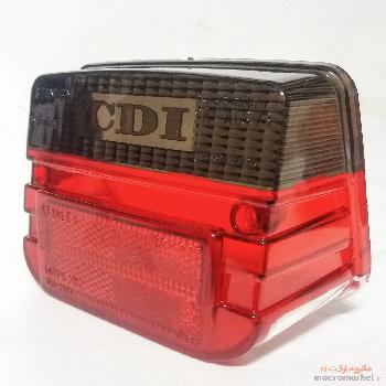 شیشه طلق چراغ خطر اسپرت موتورسیکلت هوندا CDI مدل دودی - قرمز 