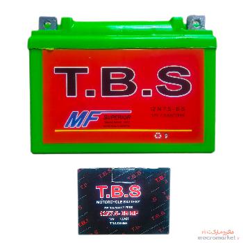 باتری موتورسیکلت TBS مدل 12N7.5-BS 12v-7.5Ah/10HR توان 7/5 آمپر مناسب استارتی