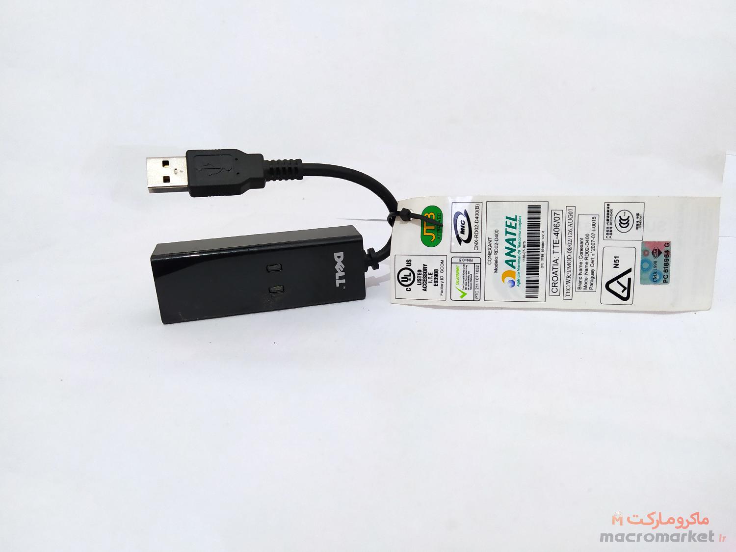 تبدیل USB به LAN اورجینال مارک DELL - تبدیل USB به لن دل مدل RD02-D400