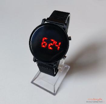 ساعت ال ای دی زیبا صادراتی با بند مگنتی فلزی