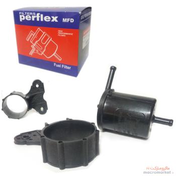 فیلتر و صافی بنزین پلیمری یک سر کج پرفلکس Perflex مدل EF-K 490 مناسب پراید