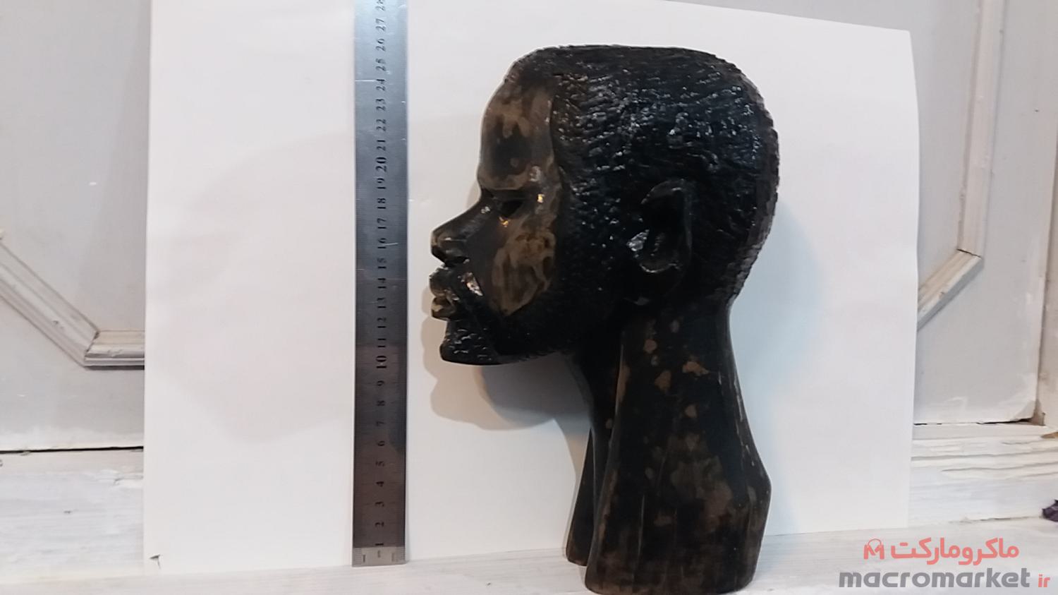 مجسمه چوبی آفریقایی وارداتی عتیقه  - زیبا وارداتی کلکسیونی 