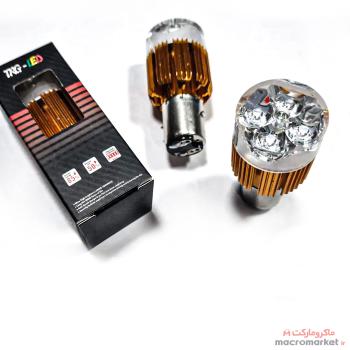 لامپ جلو موتورسیکلت TRG-LED مدل پیشتازی 3 رنگ و فلاشری