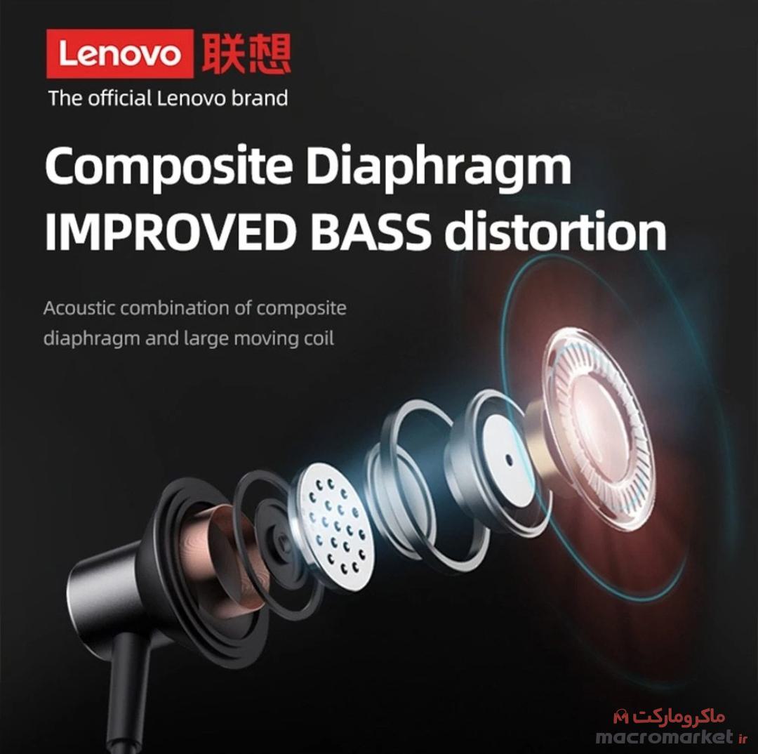 هدفون بلوتوثی دورگردنی لنوو Lenovo HE05X اصل (با بارکد اصالت) - وضوح و صدای بالاتر نسبت به مدل HE05 و بیس عالی و مکالمه واضح و بلند