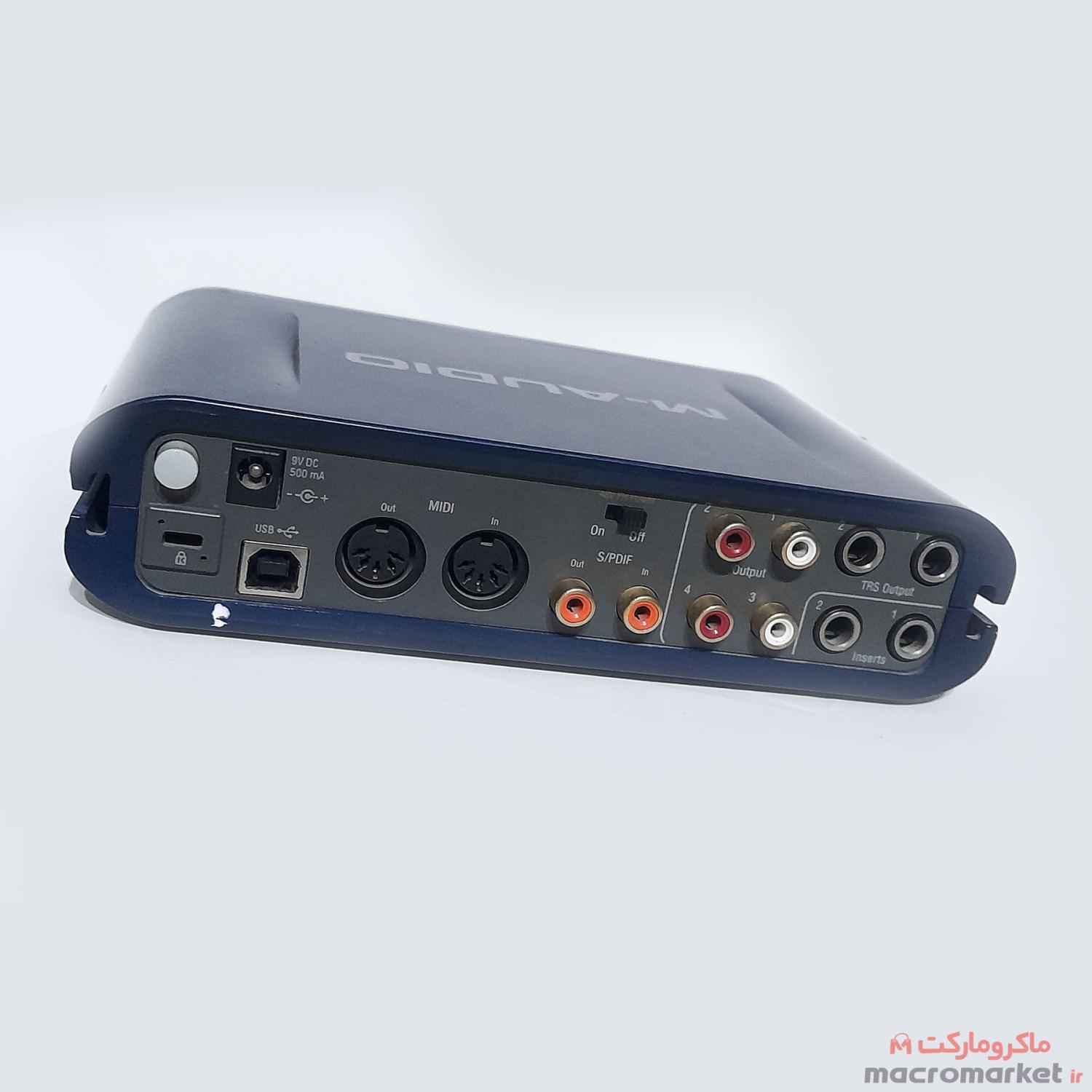 کارت صدا استودیو AVID M-AUDIO مدل FAST TRACK PRO در حد نو - 2 ورودی  و 3 خروجی بالانس - کاملا سالم تضمینی و در حد نوع بدون کوچکترین خط و خش